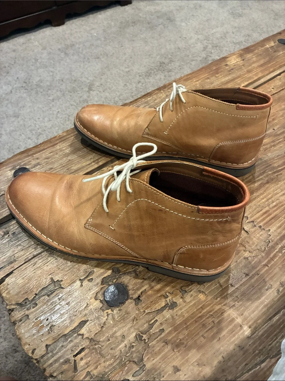 Steve Madden Tan Leather Boots - 12